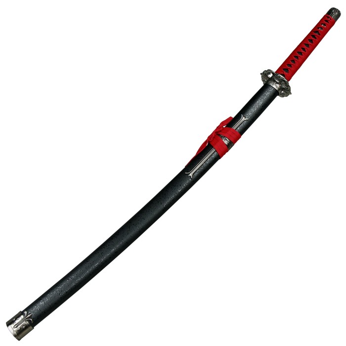 Manga Katana, Japan. Sword with black wooden sheath