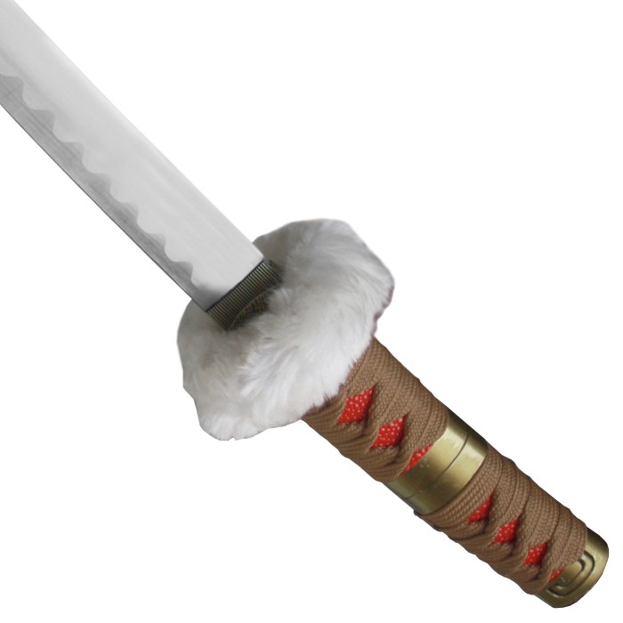 Mini Laws Katana, Griff mit dekorativer Wicklung