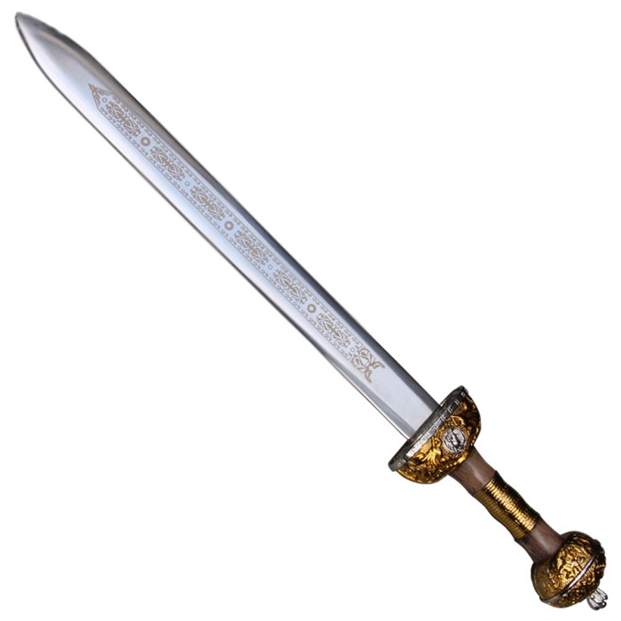 Gladius, Miniatur, Römer Schwert, Klinge mit Ornamenten