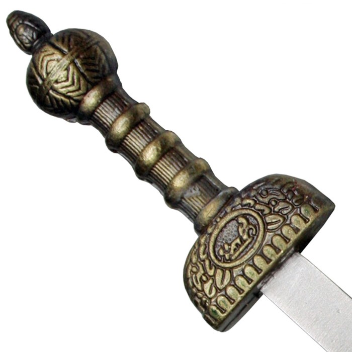 Haller, Miniatur Schwert Römer, Griff aus Metallguss