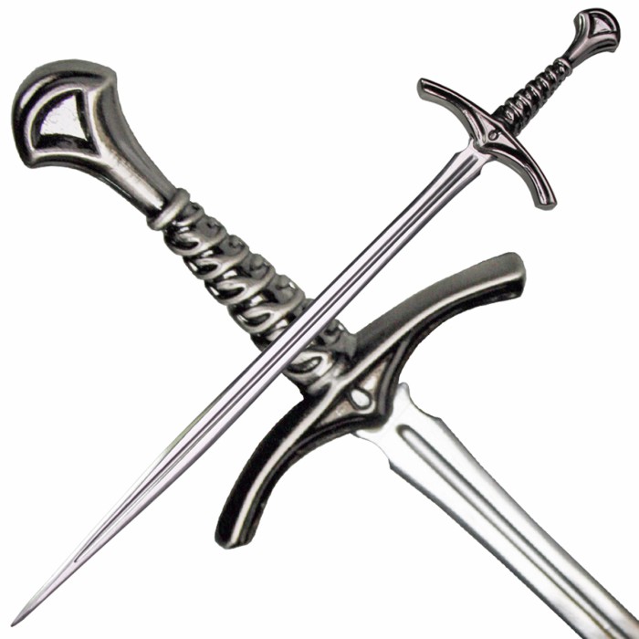 Letter opener, miniature sword, length 21.5 cm
