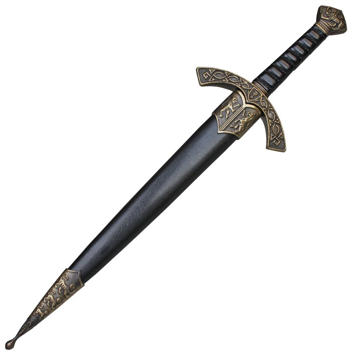Knight's dagger with plastic sheath