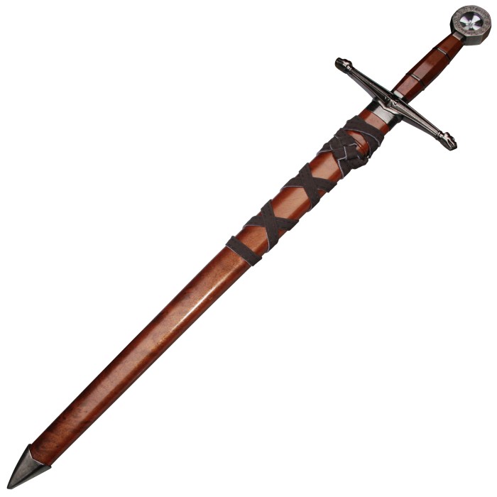 Haller, fantasy dagger Templar, plastic sheath wrapped with leather strap