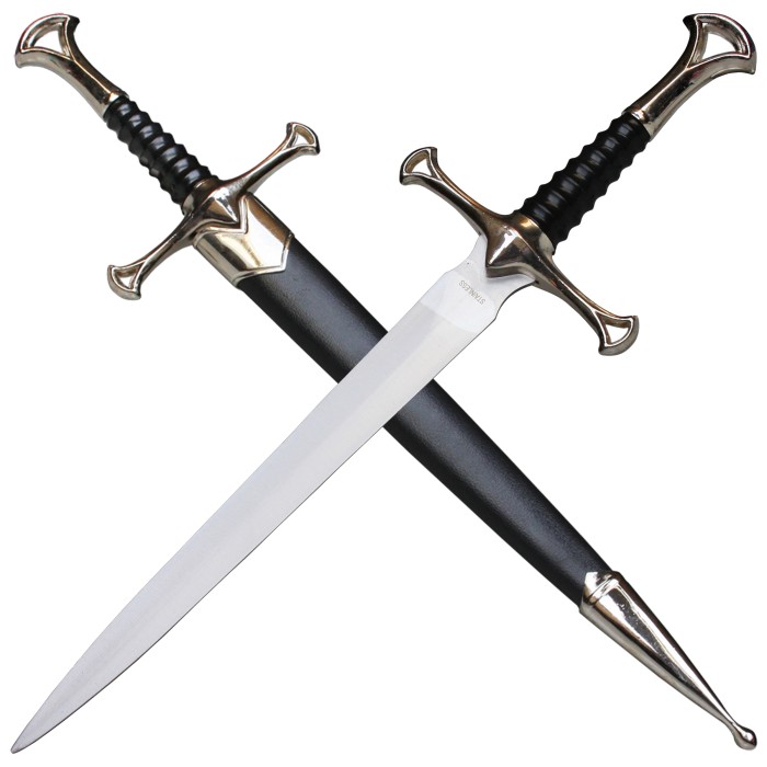 1 knight's dagger with plastic sheath