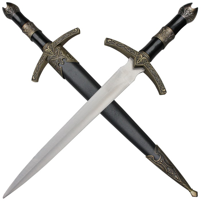 Haller, 1 dekorativer Dolch mit Steckscheide