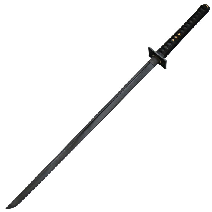Haller, ninja sword, forged blade, logs, collector, decoration, Asia,