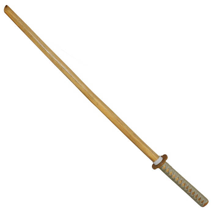 Haller Bokken, Daito made of wood, wooden sword, rubber ring, tsuba