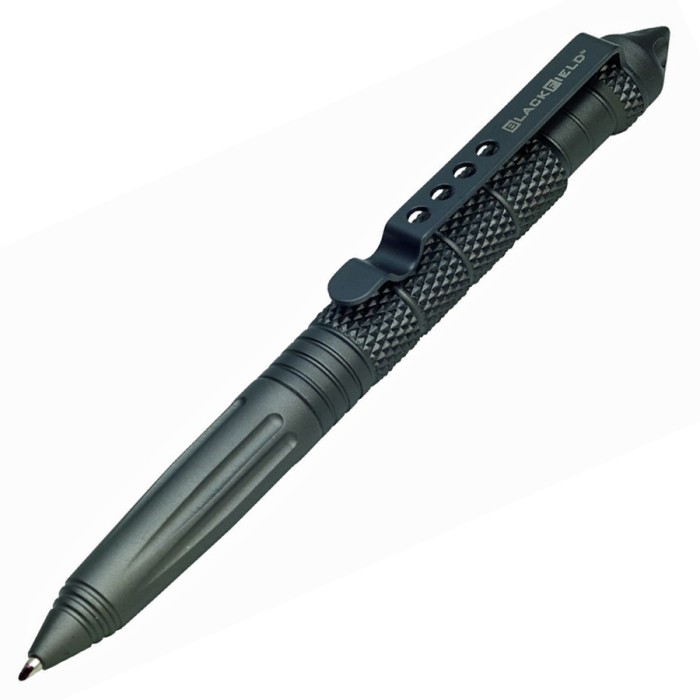 BlackField Tactical Pen Kubotan Kugelschreiber grau
