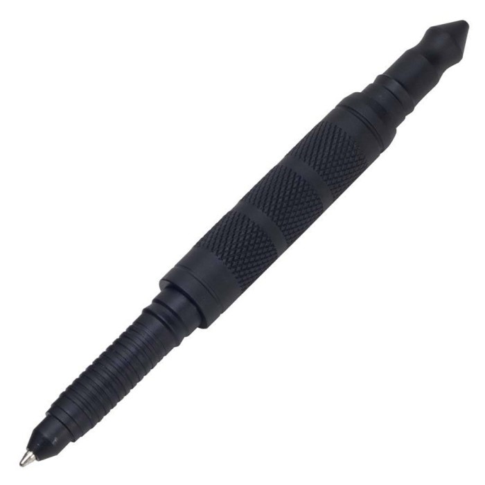 BlackField Tactical Pen, Kugelschreiber mit Kappe schwarz, Security