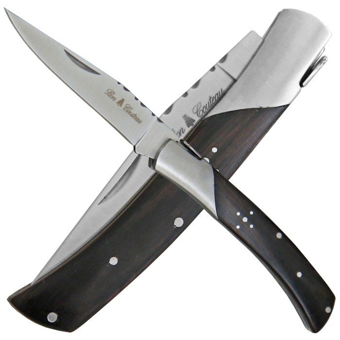 Bon Couteau, pocket knife, folding knife, ebony