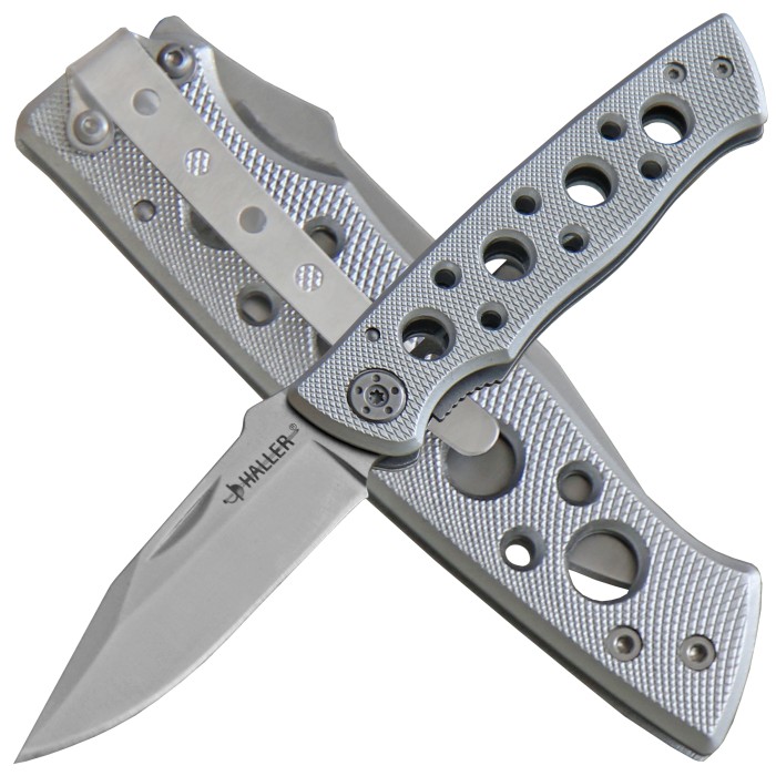 Haller, Taschenmesser, Leichtmetall, Linerlock