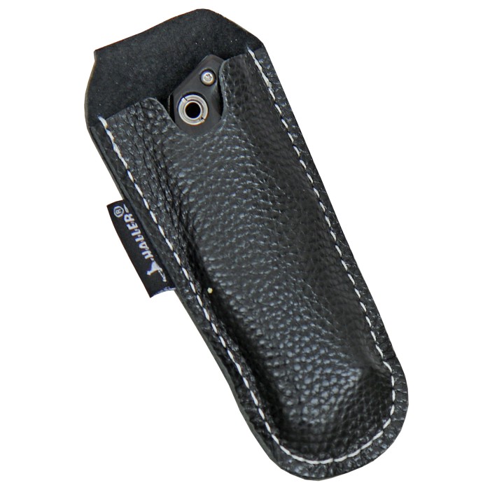 Haller Select, pocket knife, ebony, leather case, gift box