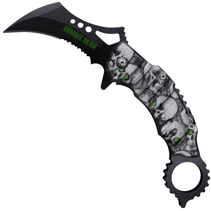 Haller ZD, Karambit Pocket Knife, Lightweight Metal with Clip