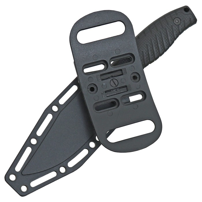 Haller Outdoor Knife, Fixed Blade, Plastic Sheath