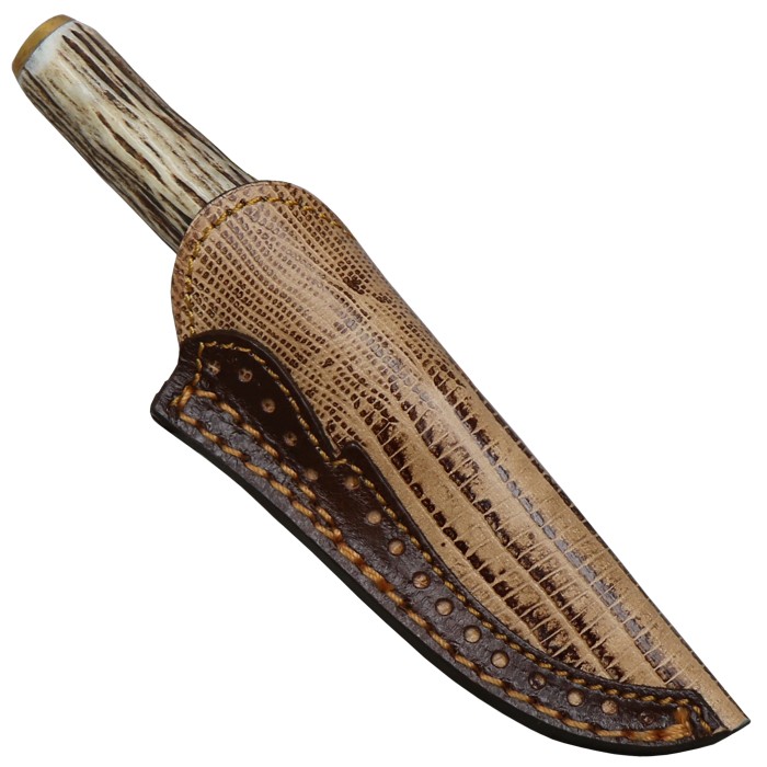 Muela Damast Messer mit Hirschhorngriff in Box