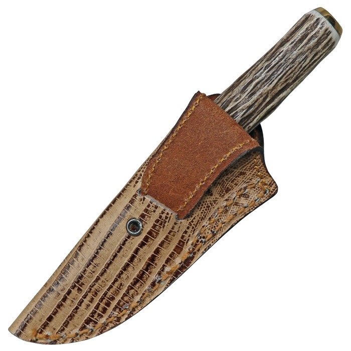 Muela Damast Messer mit Hirschhorngriff in Box