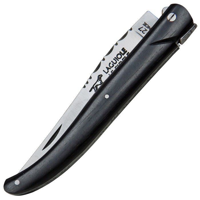 Coutellerie Le Fidele, Laguiole Taschenmesser, Ebenholz, Lederetui