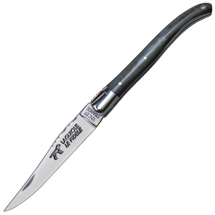 Laguiole pocket knife, medium, buffalo horn scales