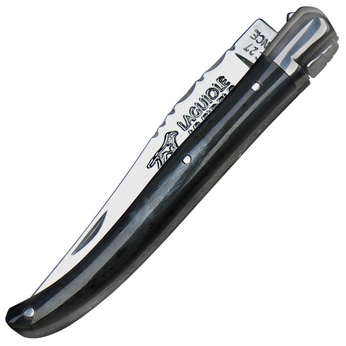 Laguiole pocket knife, medium, buffalo horn scales