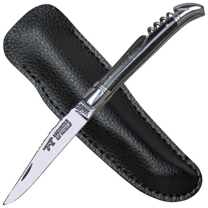 Laguiole pocket knife, buffalo horn scales