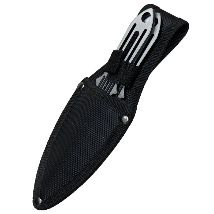 Haller throwing knife set of 2 all-steel knives with nylon case