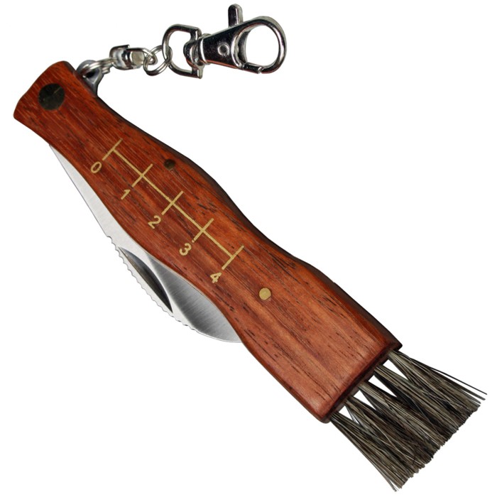 Herbertz Pilzmesser mit Bürste & Karabiner