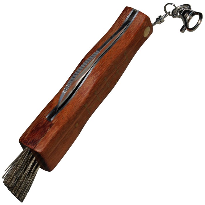 Herbertz Pilzmesser mit Bürste & Karabiner