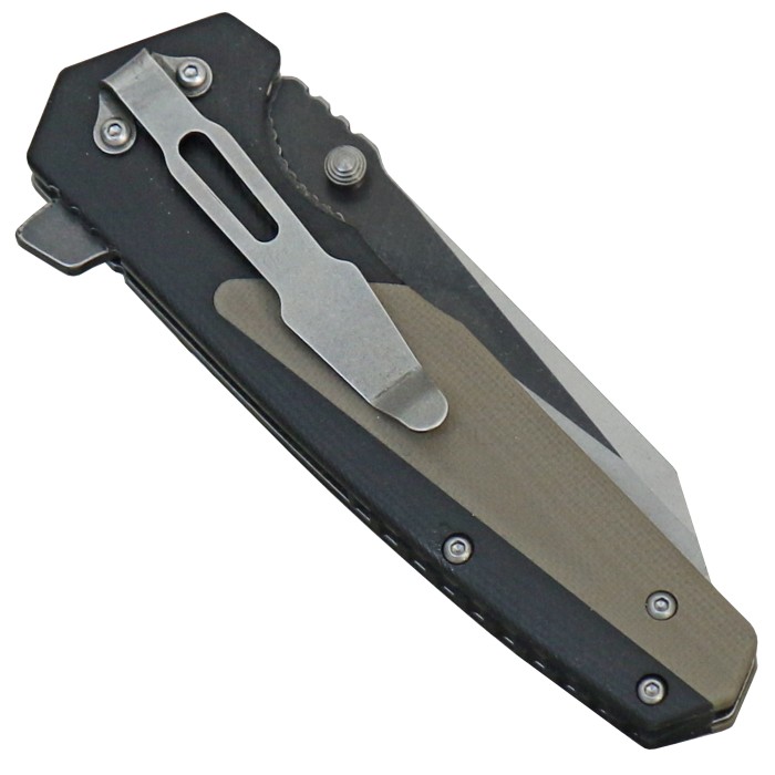Herbertz One-Hand Knife, Duotone G10 Scales, Clip