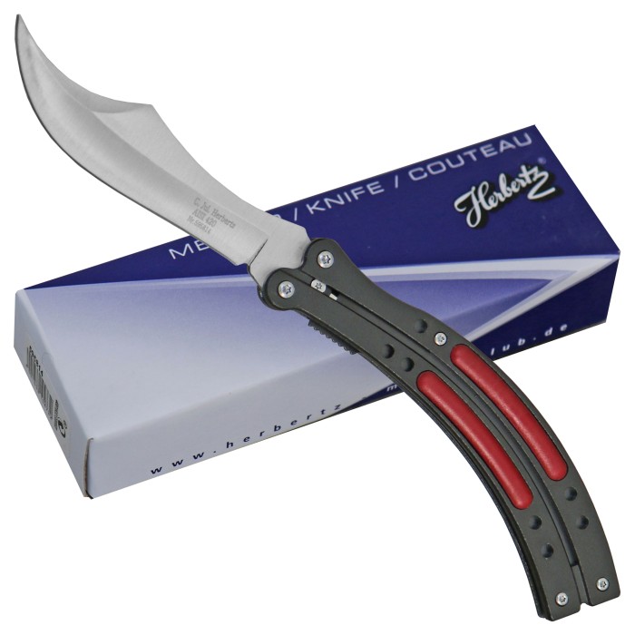 Herbertz Two-Handed Knife, Aluminum with Plastic Inlay