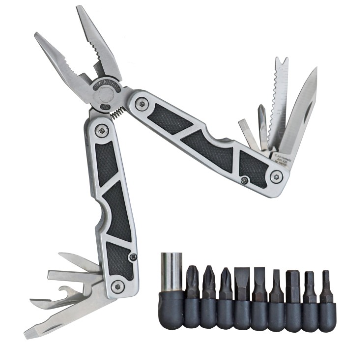 Herbertz, Allround Tool, 9 Bits, 8 Werkzeuge, Nylon Etui