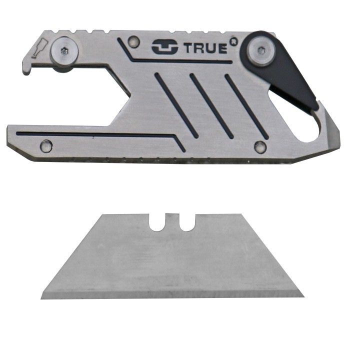 True Utility, Cutter Klinge, Edelstahlgehäuse, Schraubendreher, Kapselheber