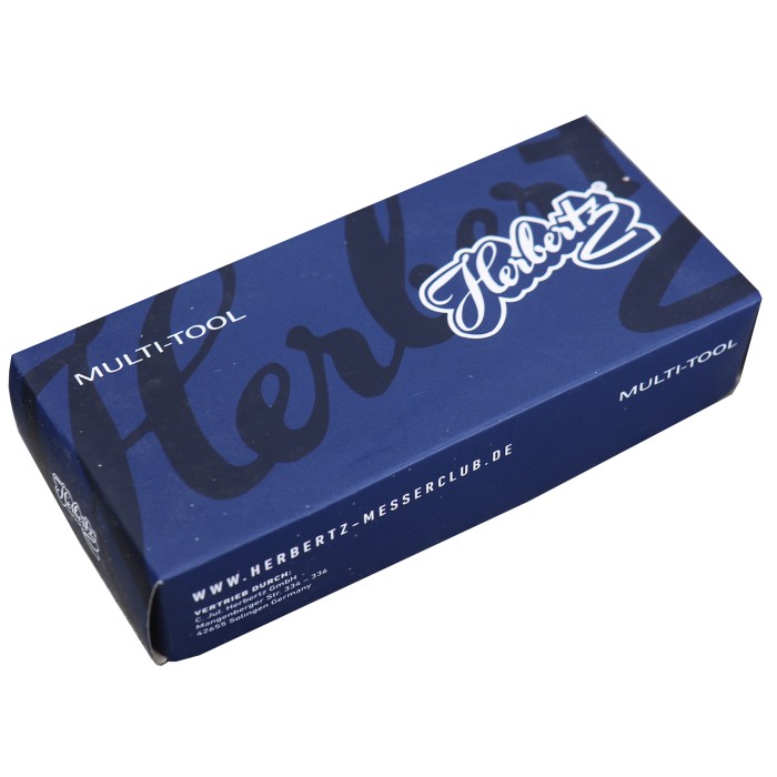 Herbertz, Multitool, Back-Lock, Karabiner, Edelstahl-Clip, Nylon Etui