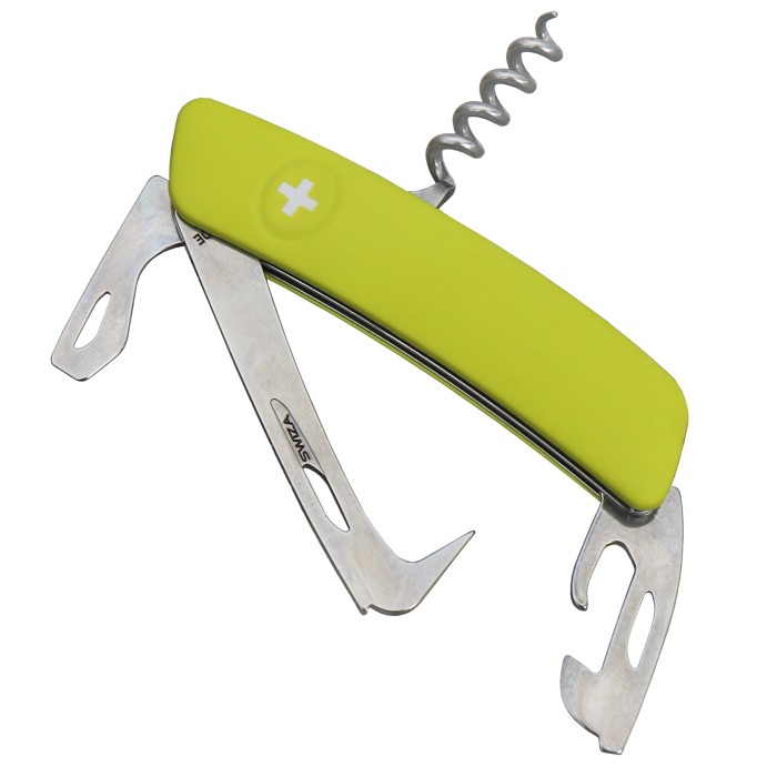 Swiza, Horse Tool, HO03, Anti Rutsch Schalen, grün-gelb