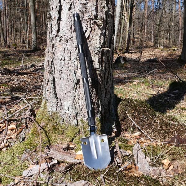 Herbertz Multifunktions Klappspaten, Gesamtlänge 77 cm