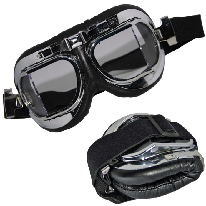 MFH, Cabrio Brille, Augenschutzbrille, Bikerbrille, Oldtimer Brille,