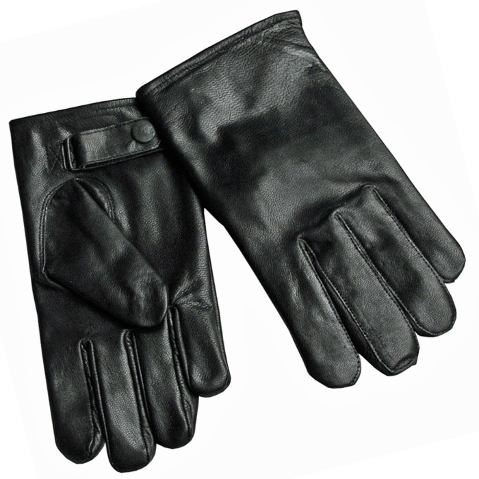 MFH BW leather gloves, black