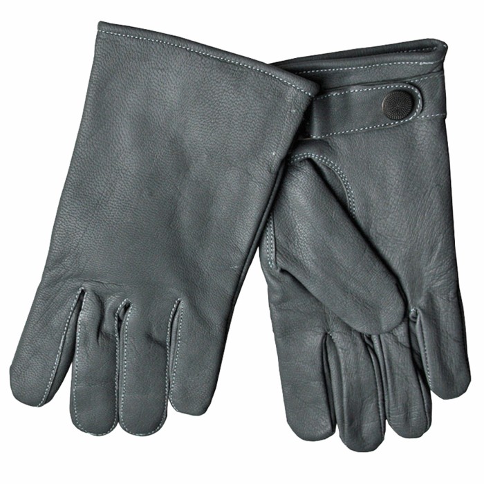 MFH, BW leather gloves, finger gloves, adjustment straps, lightly lined